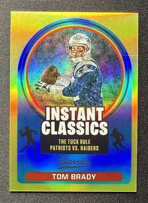 Panini Classics 2021 Tom Brady "The Tuck Rule" True Gold Prizm 44/75 Foto 1 de 2
