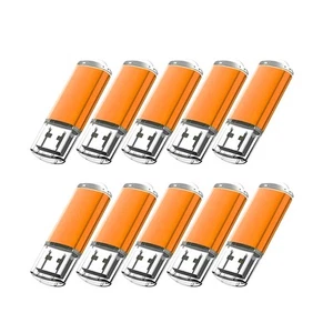 10x USB Stick 2.0 Orange Memory Speicherstick Speichermedien FlashDrive USB 32GB - Bild 1 von 7