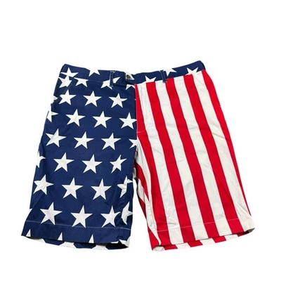 Loudmouth American Flag Cotton Chino Short Size 40 Golf - Image 1 of 4