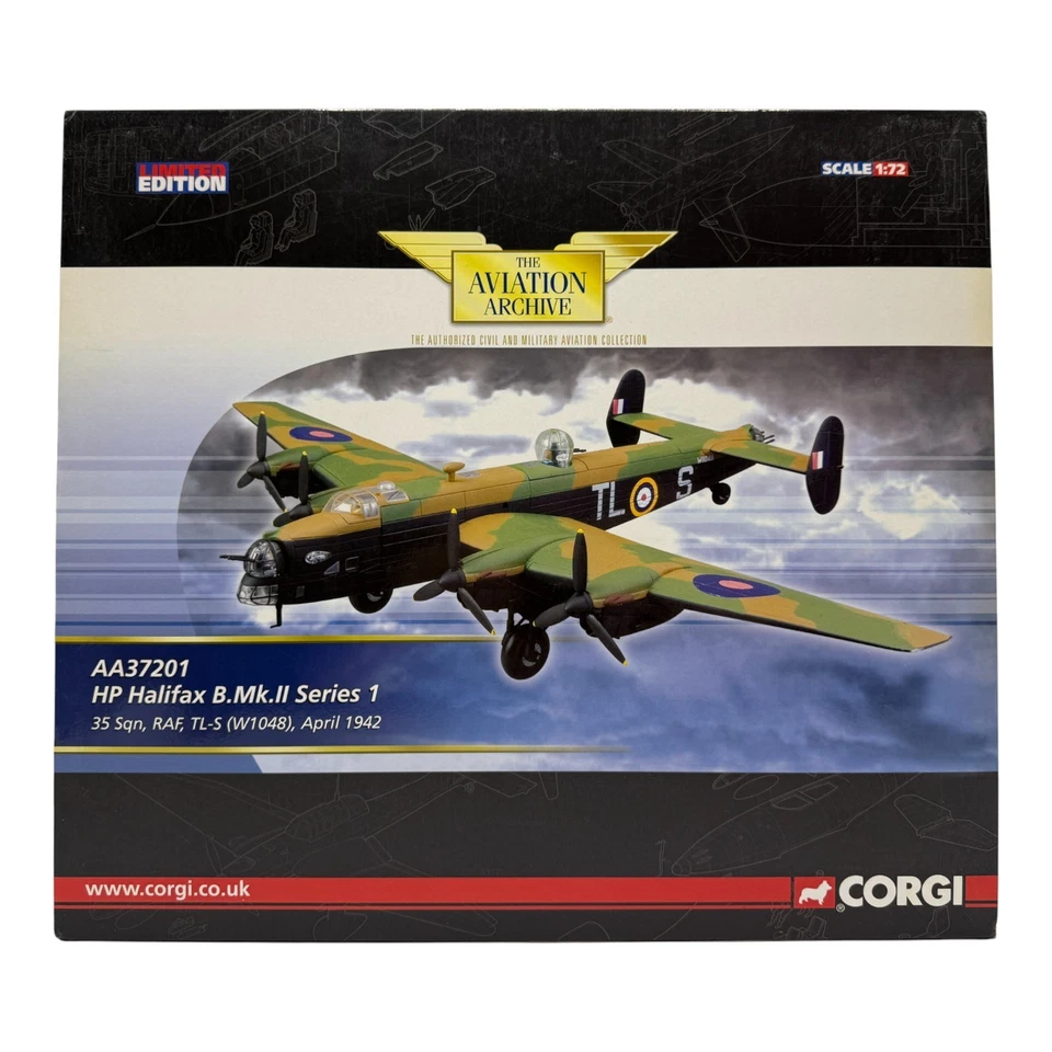 Corgi Aviation Archive 1:72 AA37201 Halifax B.MK.II Serie 1, RAF 35 Sqn 1942 Foto 1 de 4
