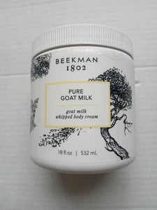 BEEKMAN 1802 PURE GOAT MILK WHIPPED BODY CREAM 18 Oz 532 ML NO BOX - Picture 1 of 9