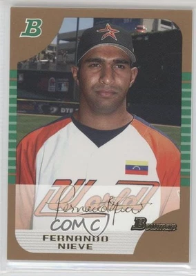 2005 Bowman Draft Gold Fernando Nieve #BDP128 - Image 1 of 2