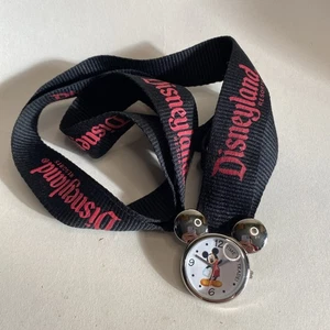 Disneyland Resorts Mickey Mouse Lanyard Watch Working “Time To Trade” Rare - Picture 1 of 7