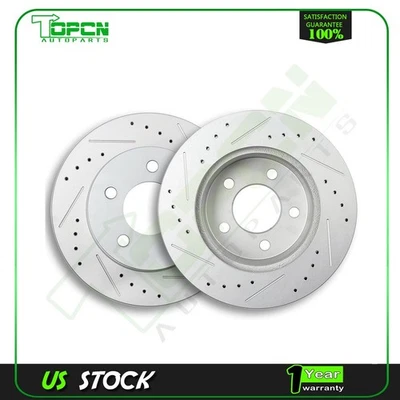 Fits 1993 1994 1995 -1998 Jeep Grand Cherokee Front Brake Discs Rotors Kit Foto 1 de 4