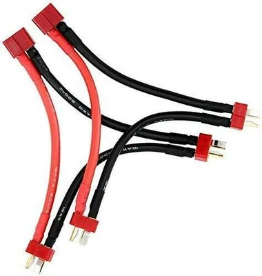 2pcs Deans T Plug Connector Series Leads with 14awg Silicone Wire One Female to - Image 1 of 3