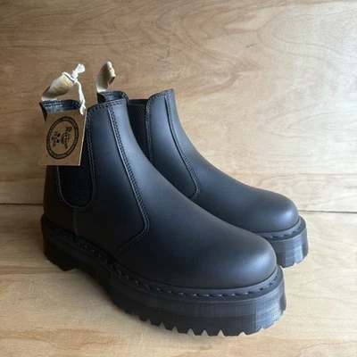 Dr Martens Vegan 2976 Quad Chelsea Boots Black Men Size 12 Doc - Image 1 of 4