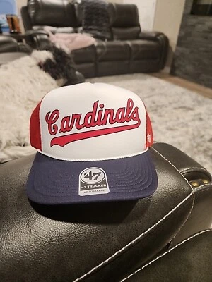 Gorra Snapback St. Louis Cardinals '47 Marca Camionero Rojo Script MLB NUEVA CON ETIQUETAS OSFA Foto 1 de 4