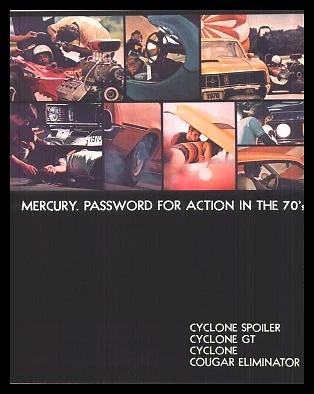 Mercury Performance Folleto Cougar Cyclone 1970 alerón Foto 1 de 4