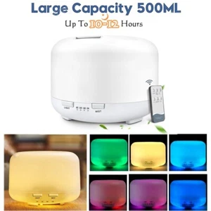 Difusor de Aceite Esencial Aroma Aire Ultrasónico LED Aromaterapia Humidificador Purificador - Imagen 1 de 14