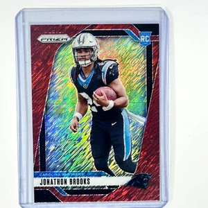 2024 Panini Prizm Jonathon Brooks Red Shimmer RC #/35 #357 - Imagen 1 de 3