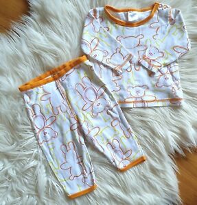 PLUM - Size 00 unisex baby boy girl winter teddy bear pyjamas PJs sleepwear