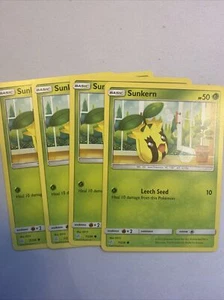 x4 Sunkern - 7/236 - Pokemon Comune SM12 Eclissi Cosmica M/NM Inglese - Foto 1 di 1