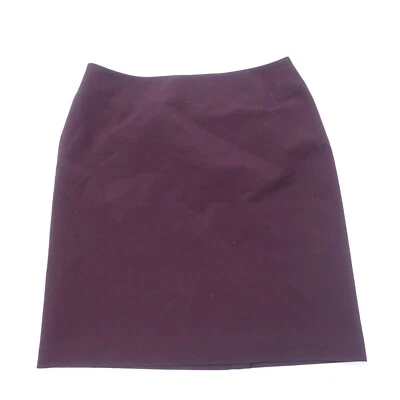 Apostrophe Essentials Skirt Womens 16P Burgundy Formal Casual Back Slit Side Zip - Image 1 of 4