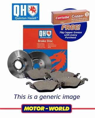 QH Front Brake Discs & Pads & Grease VW Jetta Petrol Saloon 1.8 TSI 2014-2021 - Image 1 of 4