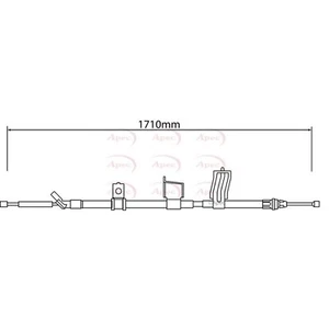 APEC BREMSSEIL CAB1318 passend für Nissan - Engineered for Performance and Long Life - Bild 1 von 2