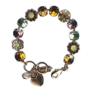 Bracelet by Mariana Woman Beautiful Topaz and Peridot Swarovski Crystals - Picture 1 of 7
