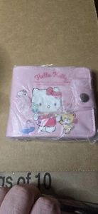 Sanrio HELLO KITTY & TINY CHUM Pink BI-FOLD WALLET Kartenetui Münzbörse NEU! - Bild 1 von 2