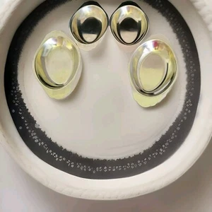 Vintage Brandware Oval Serving Dish – Stainless Steel, 8” x 4.5” Made in Japan - Picture 1 of 4