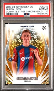Fermin Lopez 2023 Topps Chrome /50 Ultimate CC Gold Refractor RC PSA 10 GEM POP3 - Picture 1 of 6