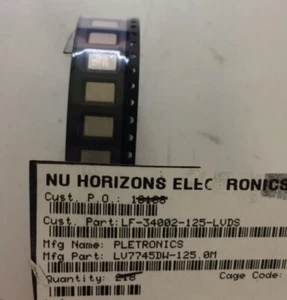 LV7745DW-125 PLETRONICS OSC XO 125 MHZ 6 PIN CLLCC SMD ROHS 2 PIECES - Picture 1 of 1