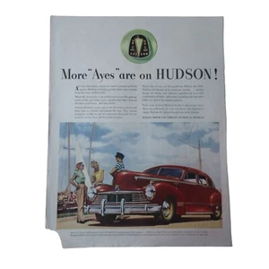 Hudson 1946 seguro de automóvil/lumbermen - anuncio impreso vintage - Imagen 1 de 5