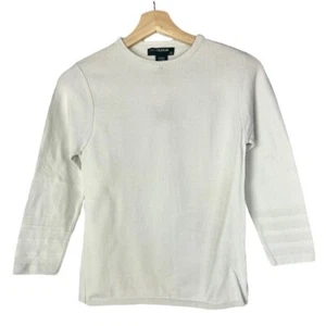 Diesel StyleLab Off White Crew Neck Fitted Sweater M - Picture 1 of 5