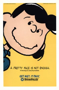1988 Metropolitan Life Insurance: Lucy, A Pretty Face Vintage Print Ad - Picture 1 of 1