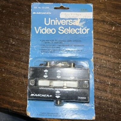 Vintage Archer - Universal Video Selector # 15-1256 NOS NEW SEALED Radio Shack - Image 1 of 4