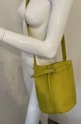 Céline Yellow calf skin leather mimosa bucket bag - Image 1 of 4