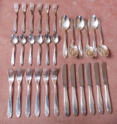 WMF Besteck  - WIEN- 90er Silber -  6 Pers. - 30 Teile - Note 2 - Bild 1 von 2
