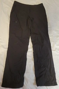 LL Bean Women Comfort Trail Pants Sz 6 REG Black Hiking Outdoor 268919 UPF - Picture 1 of 10