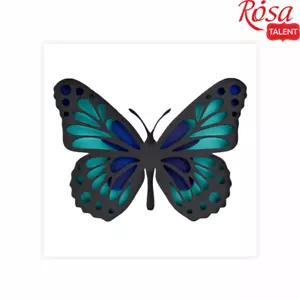 Pittura 3D farfalla talent rosa su pannello in fibra innescato. Crea il tuo fai da te d... - Foto 1 di 3