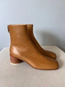 MM6 Maison Margiela Leather Anatomic Boots - Size 43 - Camel - Made in Italy NEW - Picture 1 of 8