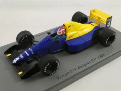 Spark Tyrrell Benetton 018 #4 Johnny Herbert Belgian GP 1989 1/43 S1887 - Immagine 1 di 3