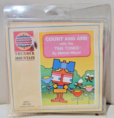 COUNT AND ADD with the TINK TONKS Diskette  for Atari 400/800/XL/XE; NOS - Image 1 of 2