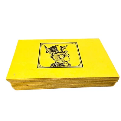 Vintage The Uncle Wiggly Board Game 1967 Yellow Cards Replacement part 28 Cards - Image 1 of 4