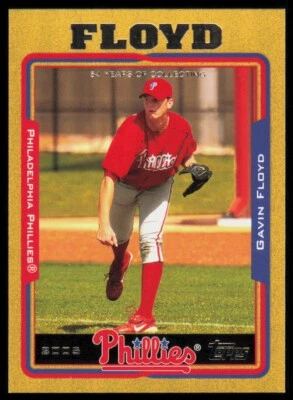 2005 Topps Gold Gavin Floyd /2005 Philadelphia Phillies #582 - Image 1 of 2