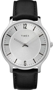 Orologio Uomo Timex Metropolitan Cinturino Pelle Nero TW2R50000 - Foto 1 di 2