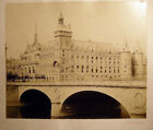 CIRCA 1870 PONT AU CHANGE PARIS FRANCE ACHILLE QUINET PHOTO ARCHITECTURE HISTORY