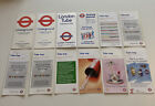 Lot Of x12 (1973-2002) London Underground Tube Map Pocket Diagrams (TML1)