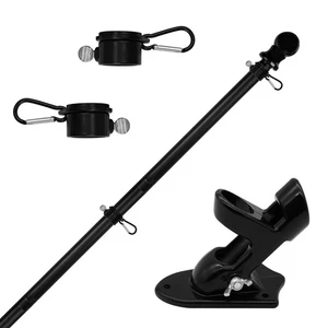 Flag Pole Kit 6 FT,Flag Pole with Bracket,Heavy Stainless Steel Garden Flagpo... - Picture 1 of 7