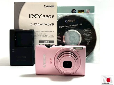 Canon IXY 220F PC1733 16.1MP 5x IS Compact Digital Camera Pink From JP (SU736) - Image 1 of 4