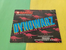 Dynowarz NES Original Manual No Game Nintendo