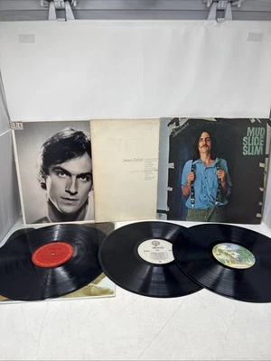 Lot of 3 James Taylor vinyl Lps JT/Mud Slide Slim/Greatest Hits Foto 1 de 4