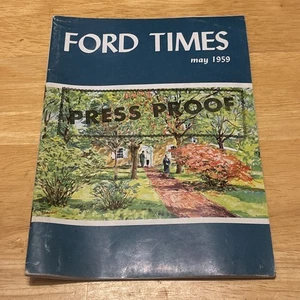 1959 May Press Proof Ford Times Magazine Bartram House Philadelphia Cover - Picture 1 of 24