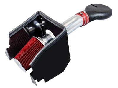 BCP RED 94-01 Dodge Ram 1500 V8 5.2L/5.9L Heat Shield Cold Air Intake + Filter - Image 1 of 4