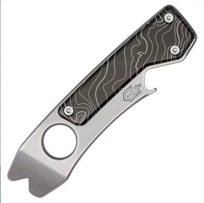 Gerber Chonk Stonewash Black Topo Aluminum Inlay 30-001924 - Image 1 of 4