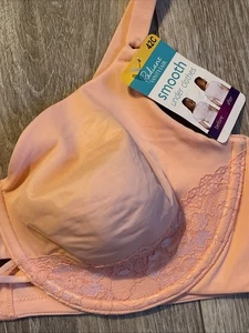 Reggiseno liscio Vanity Fair RADIANT 42C nylon ferretto colore pesca pizzo 76571 nuovo con etichette - Foto 1 di 9