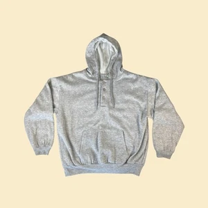 Sudadera con capucha vintage años 80 talla L de Open Trails, chaqueta suéter gris años 80 - Imagen 1 de 9