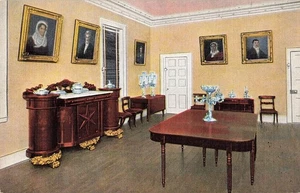 Vintage Hermitage Dining Room Postcard Andrew Jackson Home Nashville - Picture 1 of 2